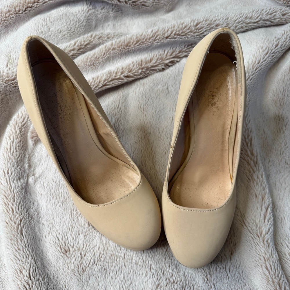 Charlotte Olympia Cream Heels